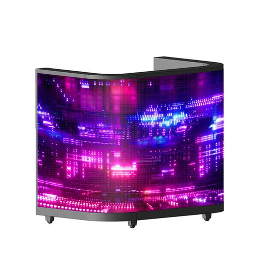Curved LED DJ Booth