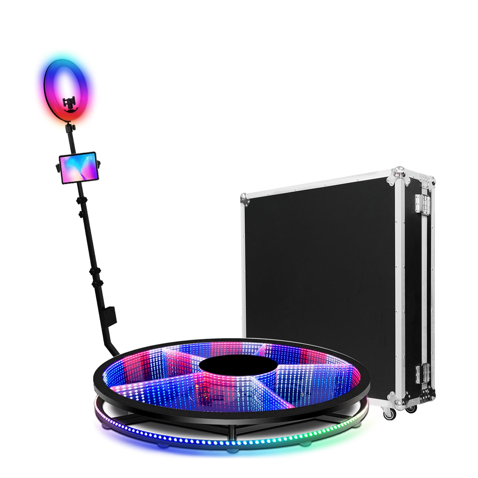 Infinity led glass360 photo booth