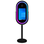 Oval 21.5 inch mirror booth