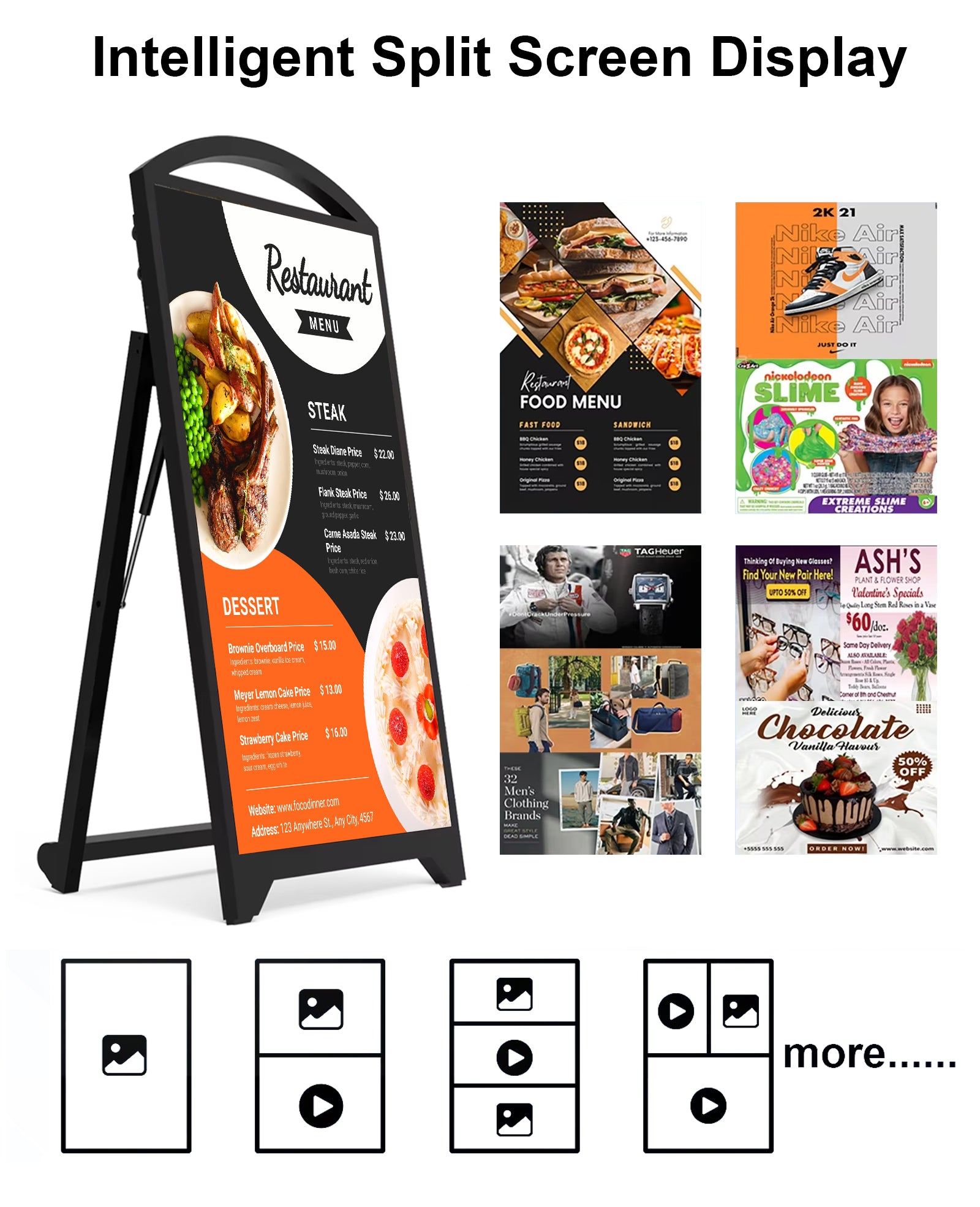 outdoor batterylcd poster screen