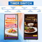 Outdoor batterylcd poster screen