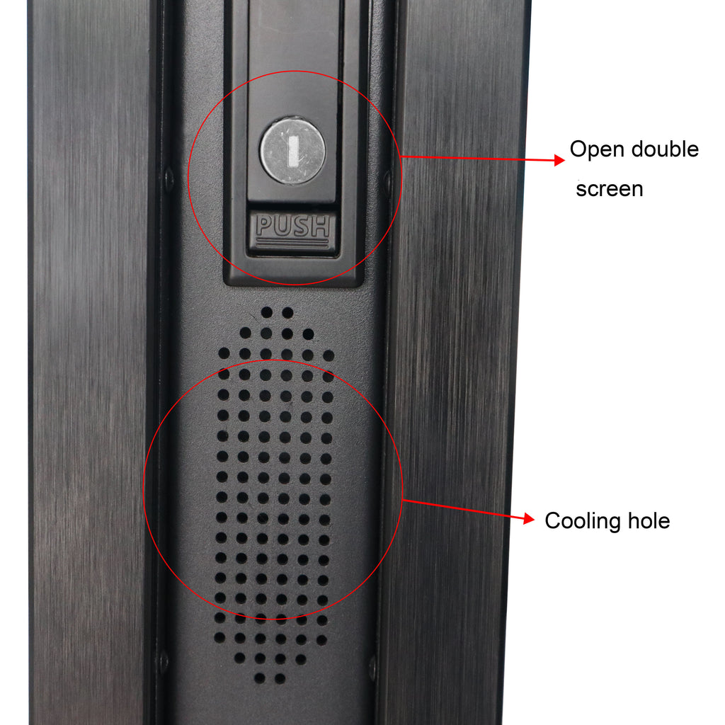 Indoor double-side display