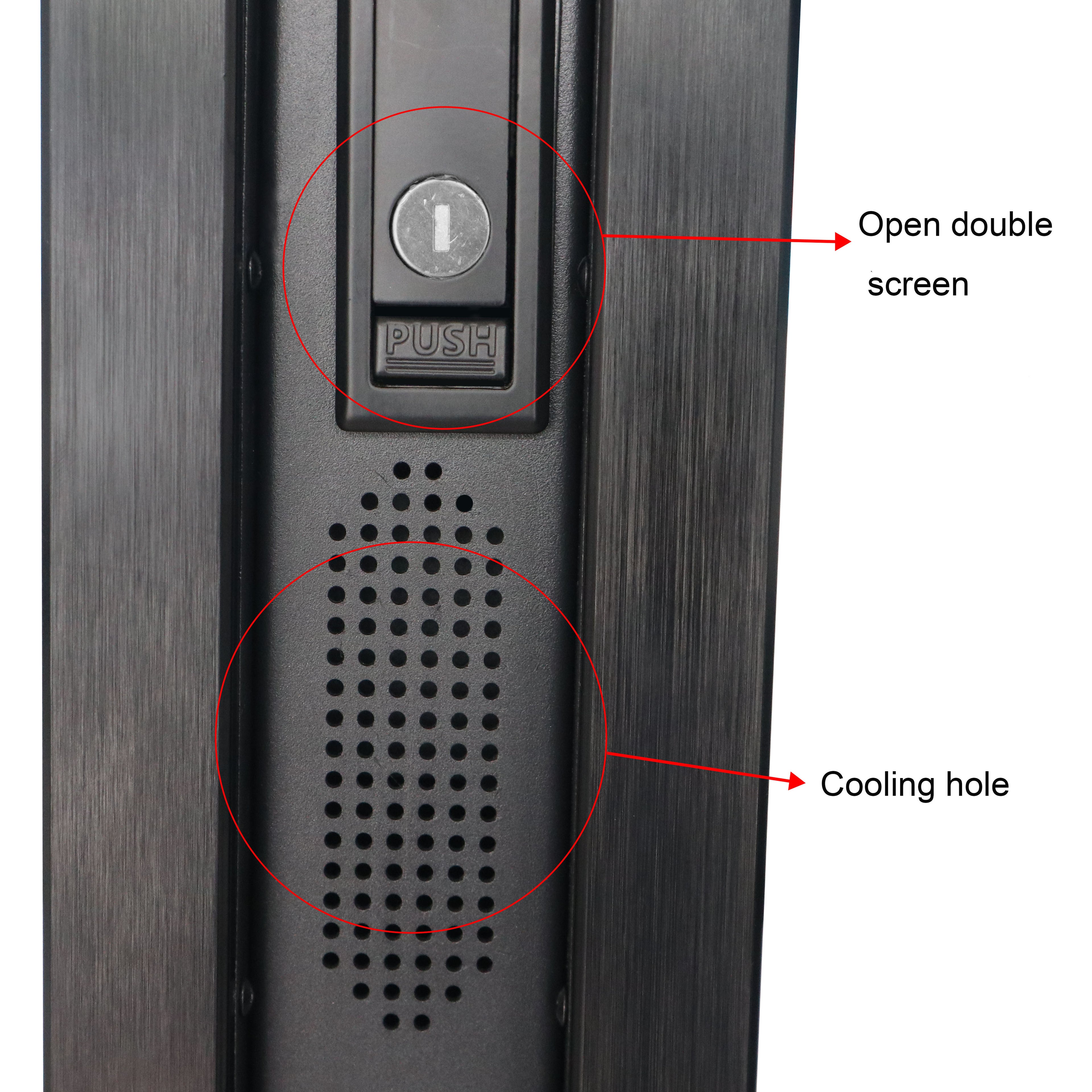 Indoor double-side display