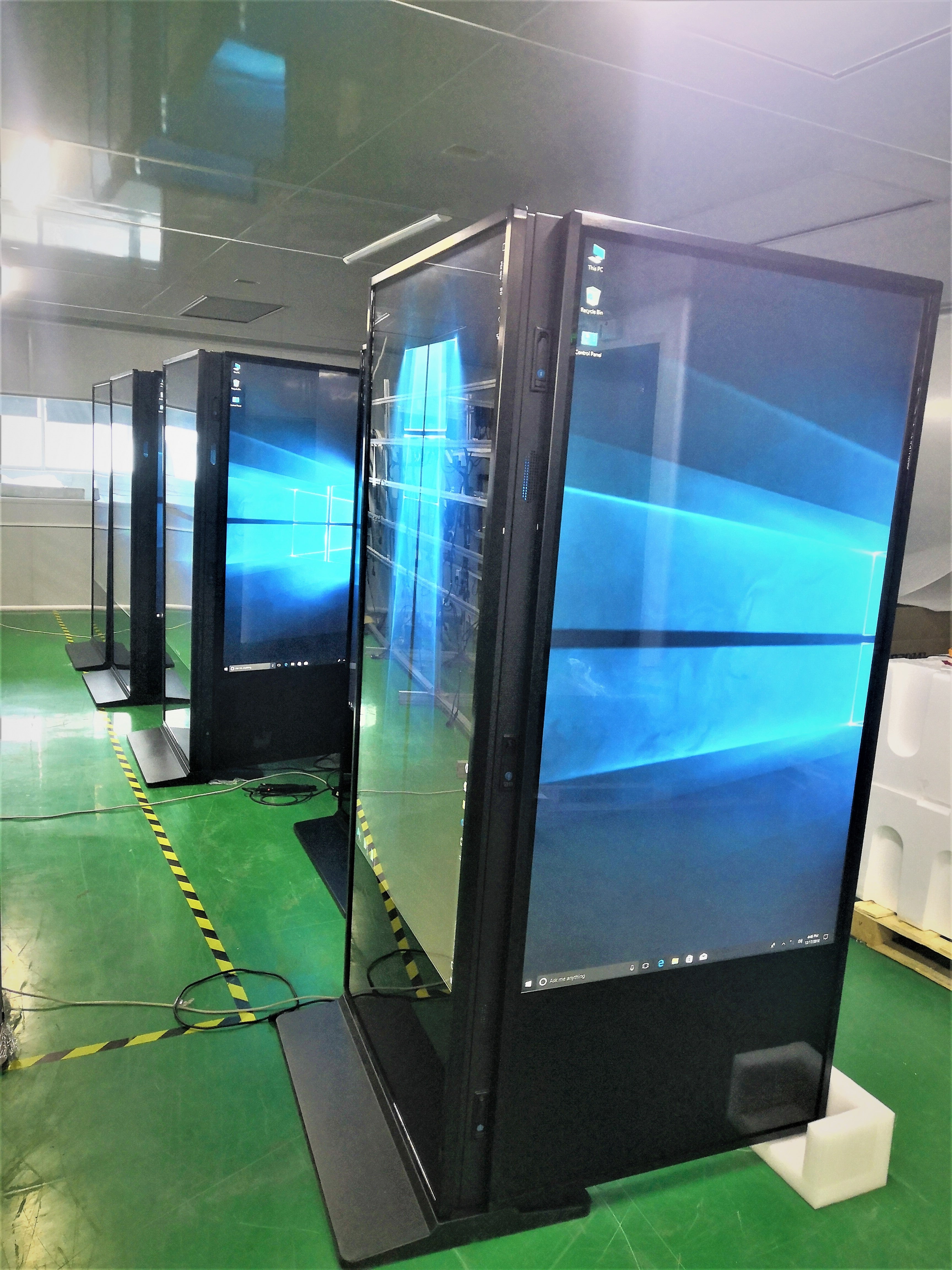 Indoor double-side display