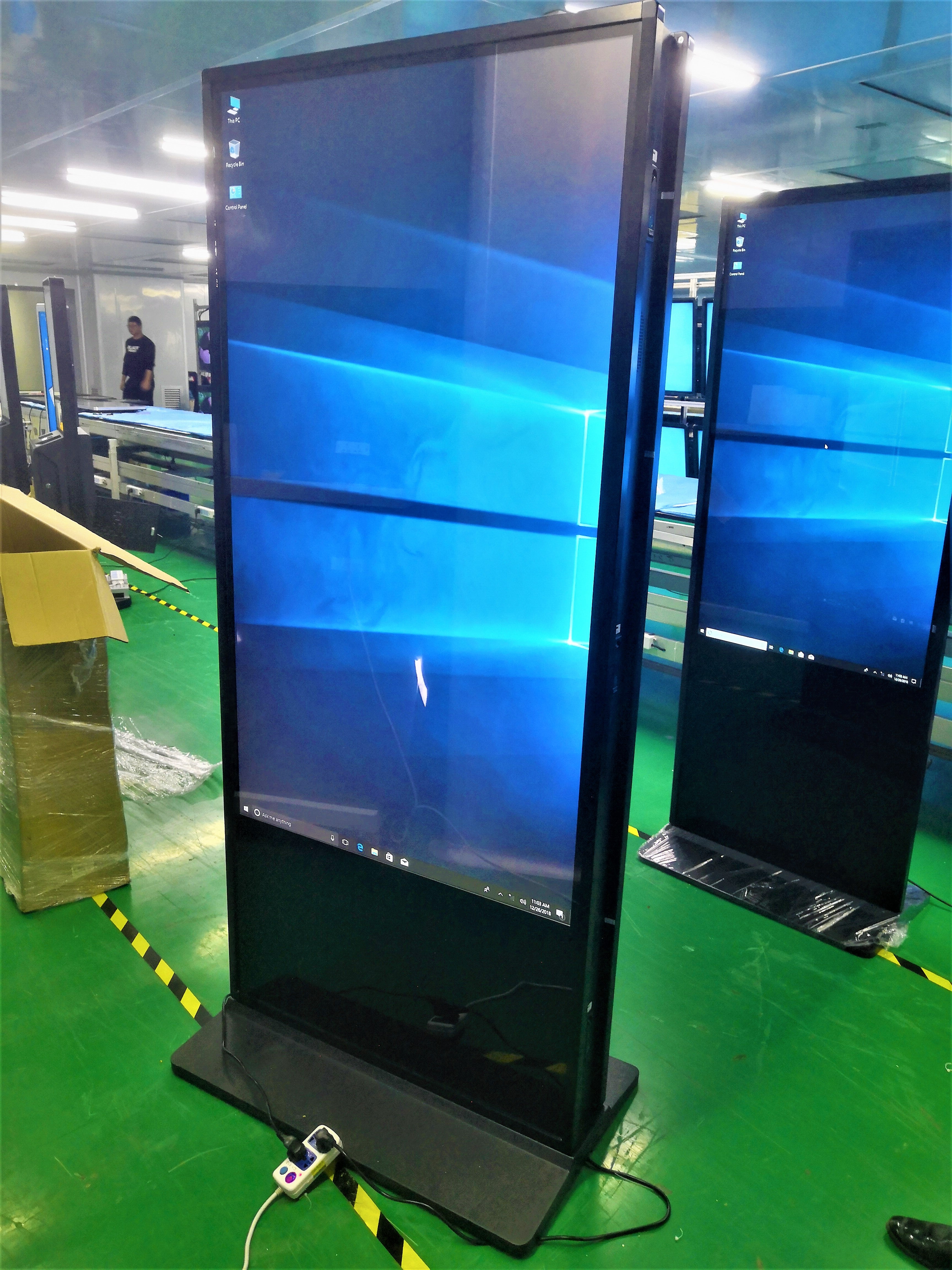 Indoor double-side display