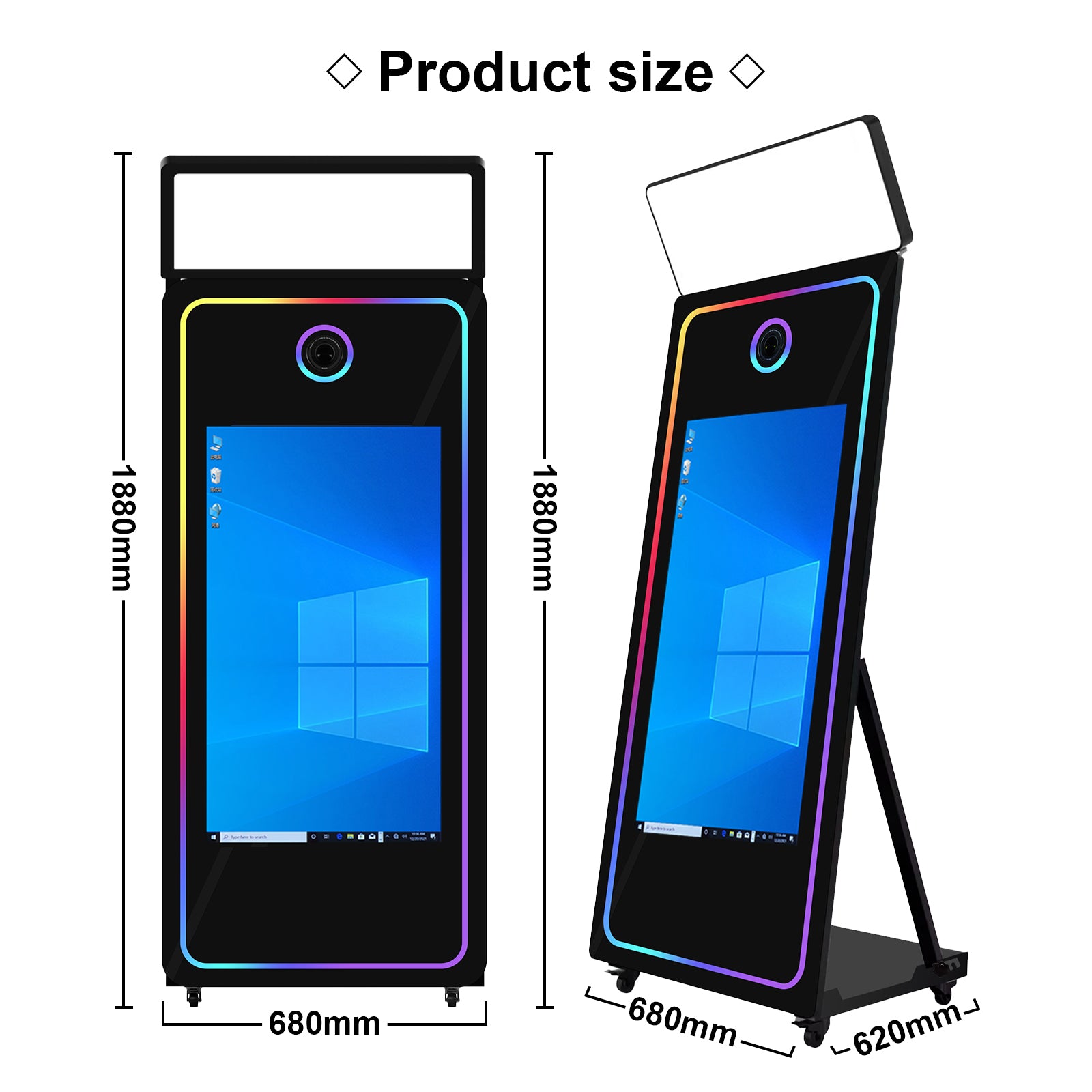 70 inch mirror booth