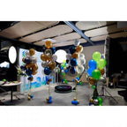 Fantasyview 360° Rotating Photo Booth, 45.2-inch, with RGB Light Strip, App Control, Flight Case, Accommodates 5-7 People