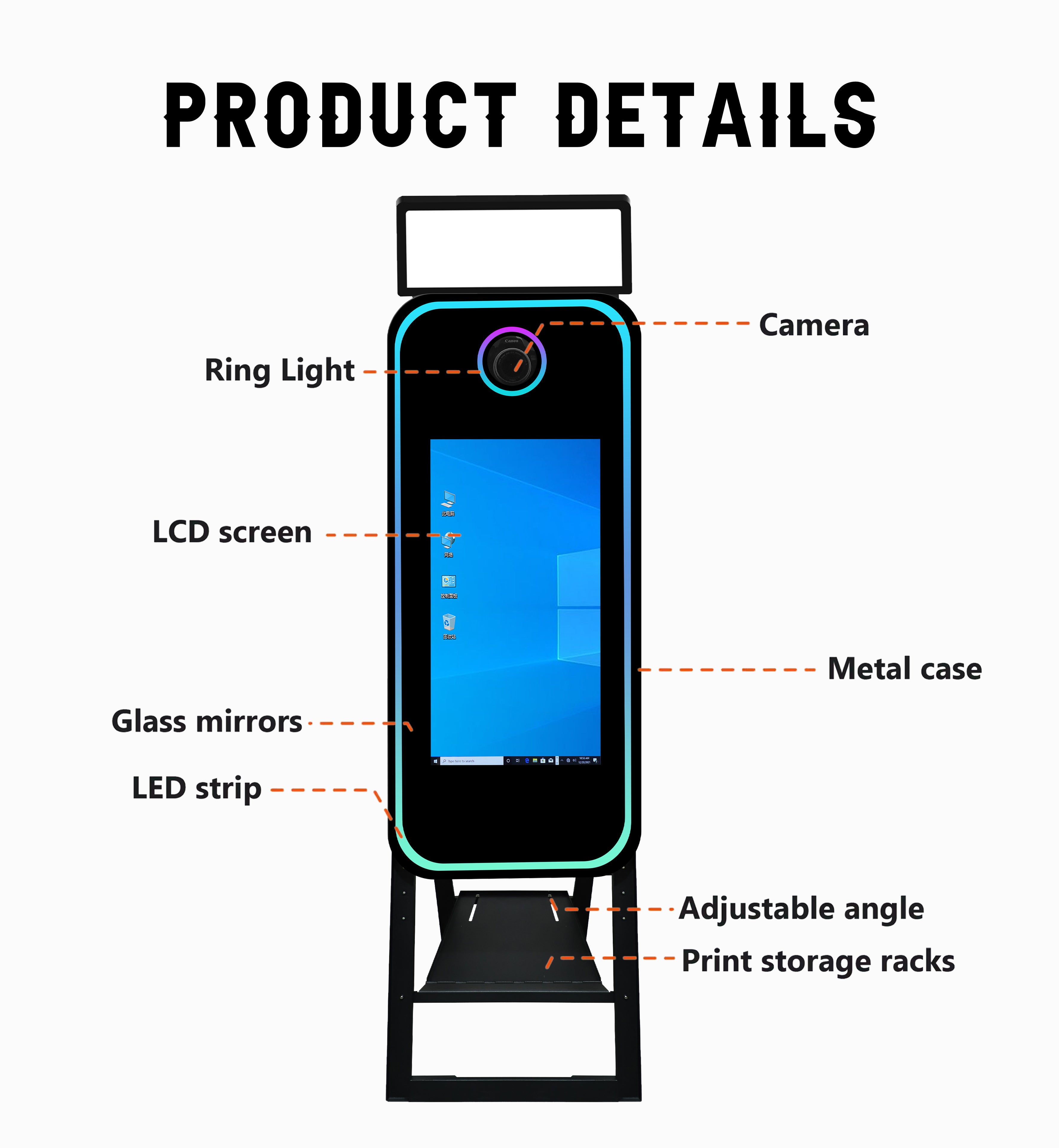 40 inch mirrorphoto booth