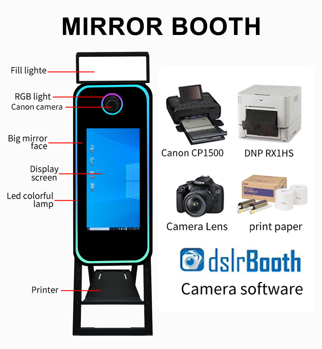 40 inch mirrorphoto booth